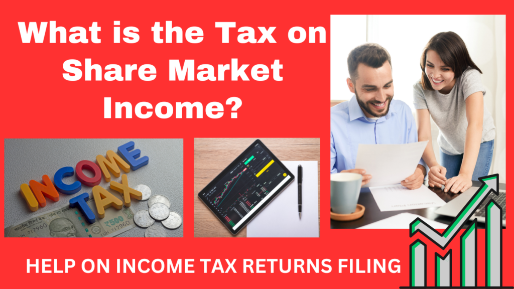 How much tax is applicable on selling shares? Tax on Share Market Income ?